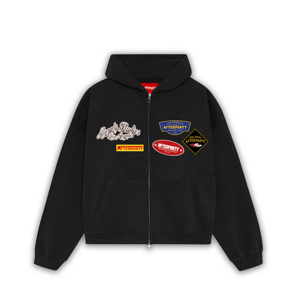 Patchwork Zip Hoodie – Afterparty Patchwork Zip Hoodie – Afterparty